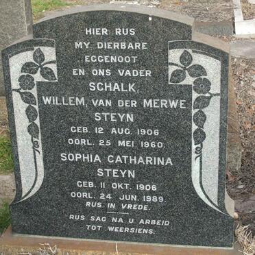 STEYN Schalk Willem van der Merwe 1906-1960 &amp; Sophia Catharina 1906-1989