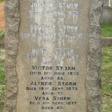 STORM Johanna -1972 :: STORM Douglas -1914 :: STORM Hans -1942