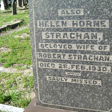 STRACHAN Robert -1921 &amp; Helen Horne -1930 :: STRACHAN Richard H. -1917