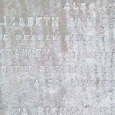 STANLEY Richard J. -1895 :: STANLEY Elizabeth Ann -1898 :: STANLEY Patrick -1911 