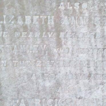 STANLEY Richard J. -1895 :: STANLEY Elizabeth Ann -1898 :: STANLEY Patrick -1911 