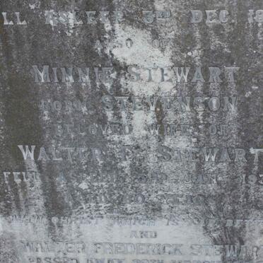 STEWART Minnie nee STEVENSON -1934