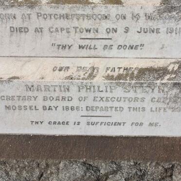 STEYN Martin Philip 1866-1914 &amp; Catherine Johanna Louisa ROCHER 1869-1911 