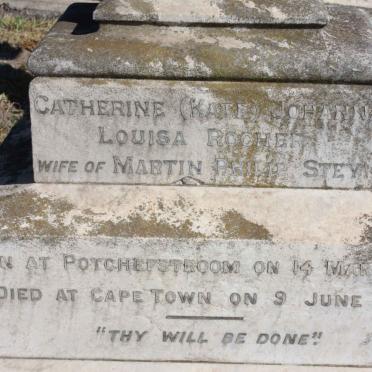 STEYN Catherine Johanna Louisa nee ROCHER 1869-1911