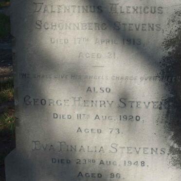 STEVENS Valentinus Alexicus Schonberg -1913 :: STEVENS George Henry -1920 &amp; Eva Finalia -1948