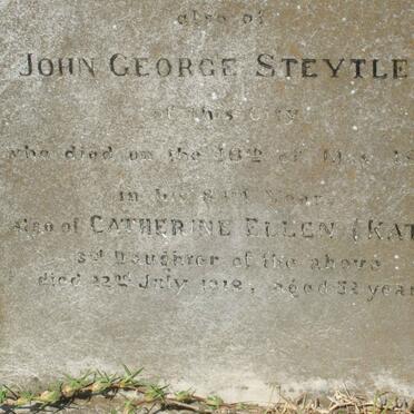 STEYTLER John George  -1915 &amp; Jane Elizabeth -1872  :: STEYTLER Catherine Ellen -1918