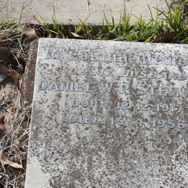 STEMMET Daniel W.R. 1917-1956