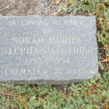 STEPHAN Norah Muriel nee COOK 1885-1962