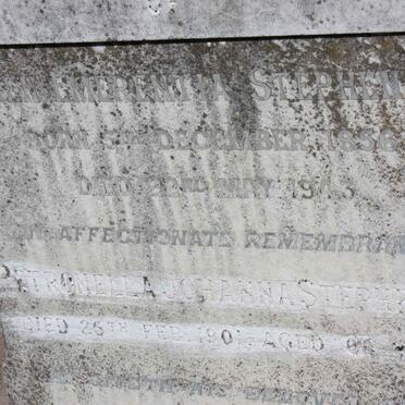 STEPHENSON Ellen Emerentia 1856-1943 :: STEPHENSON Petronella Johanna -1901