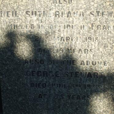 STEWART George -1933 :: STEWART Neil Sutherland -1918