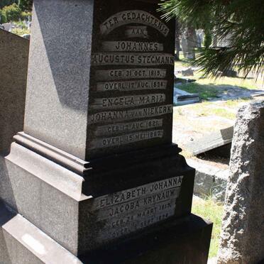 STEGMANN Johannes Augustus 1819-1894 :: VAN NIEKERK Engela Johanna 1821-1862 :: KRYNAUW Elizabeth Johanna Jacoba 1819-1894