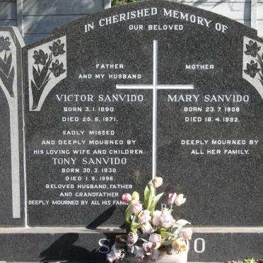 SANVIDO Victor 1890-1971 :: SANVIDO Mary 1908-1992