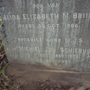 SCHIERHOUT Michiel Jan -1928 :: BRINK Alida Elizabeth M. -1906