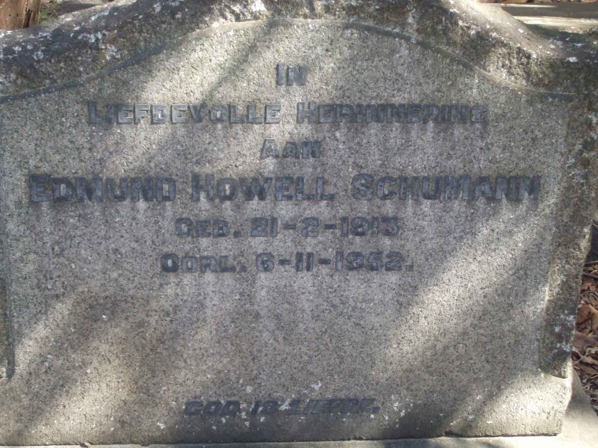 SCHUMANN Edmund Howell 1913-1952