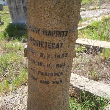 SCHIETEKAT John Mauritz 1933-1965