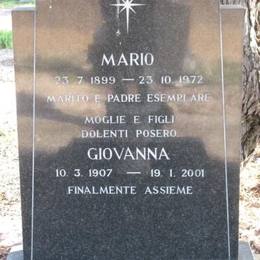 SCHINCARIOL Mario 1899-1972 &amp; Giovanna 1907-2001