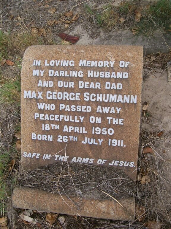 SCHUMANN Max George 1911-1950