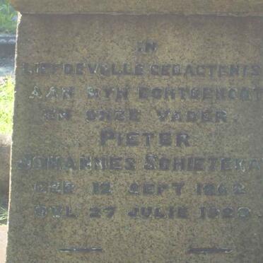 SCHIETEKAT Pieter Johannes 1862-1923