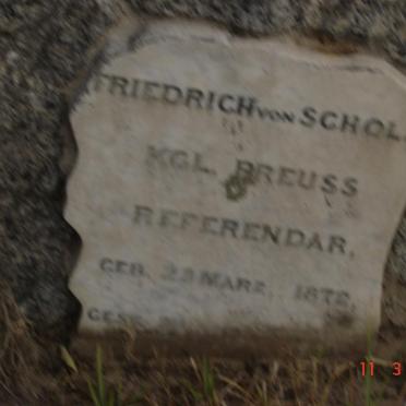 SCHOLZ Friedrich, von -1872