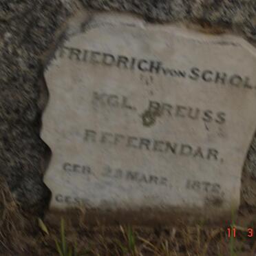 SCHOLZ Friedrich, von -1872