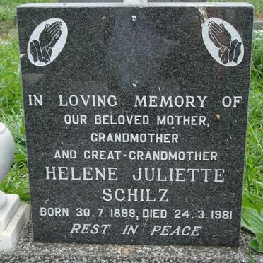 SCHILZ Helene Juliette 1899-1981