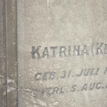 SCHOOR Katrina, van 1882-1904