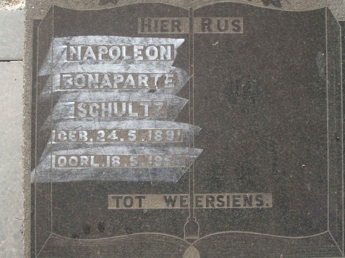 SCHULTZ Napoleon Bonaparte 1891-1954