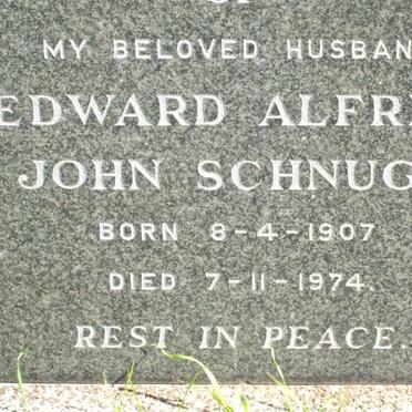 SCHNUGH Edward Alfred John 1907-1974