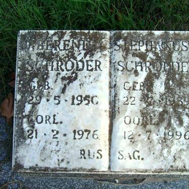 SCHRÖDER Berend 1950-1976 :: SCHROEDER Stephanus J. 1939-1996