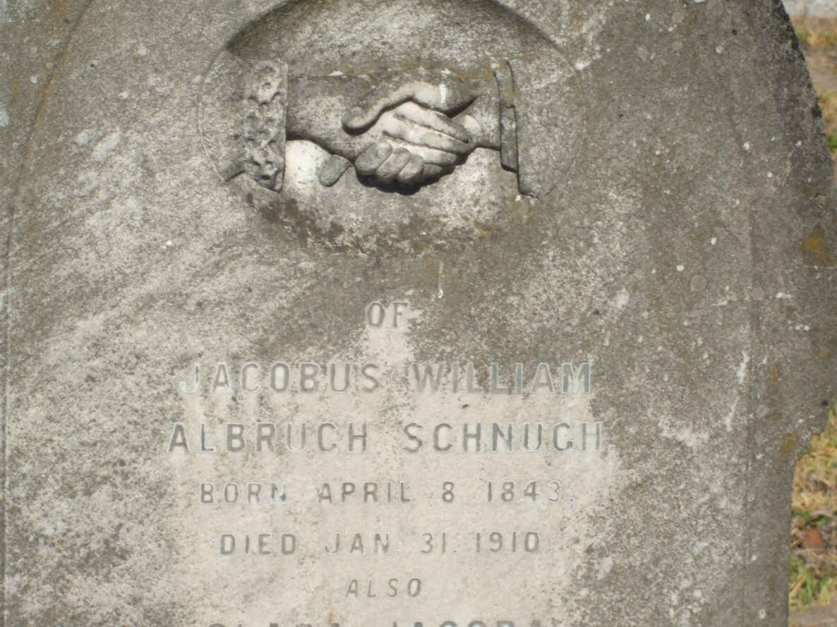 SCHNUGH Jacobus William Albruch 1843-1910