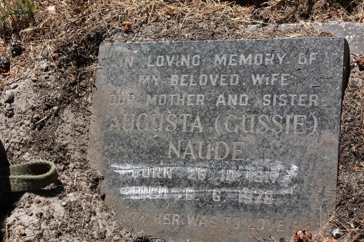 NAUDE Augusta 1917-1978
