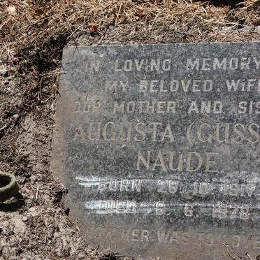 NAUDE Augusta 1917-1978