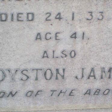 SCOTT James Sydney 1877-1927 :: SCOTT Laurencia H. -1933 :: SCOTT Royston James -1941