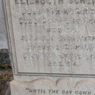 SCHEIBE Johan A. -1920