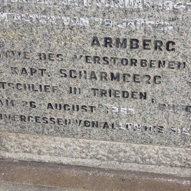 SCHARMBERG Heinrich Ludwig -1947 &amp; Anna C.L. -1953 :: SCHARMBERG Hadie -1971