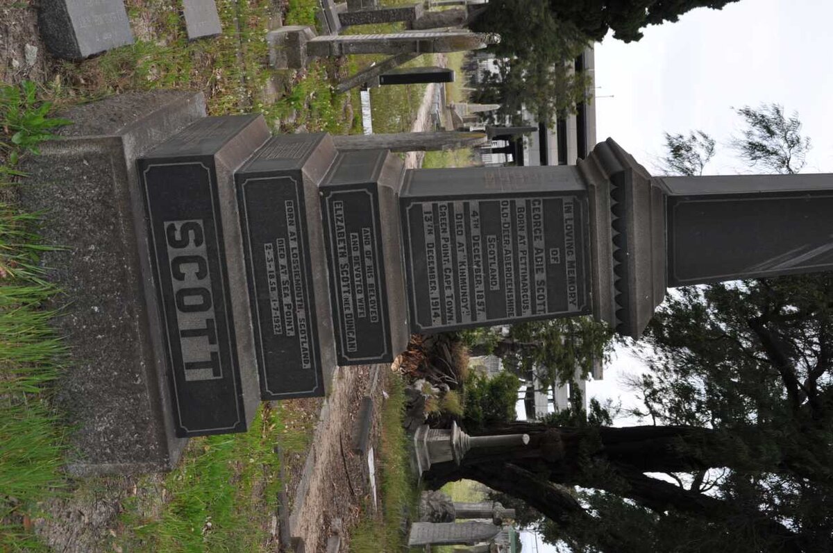 SCOTT George Adie 1857-1914 &amp; Elizabeth DUNCAN 1858-1927