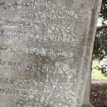 SCHOOR Alida Maria, van 1847-1926