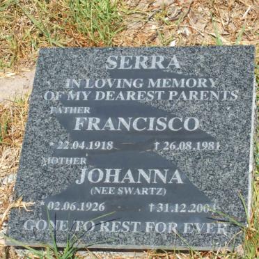 SERRA Francisco 1918-1981 &amp; Johanna SWARTZ 1926-2004
