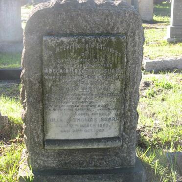 SHARP William Thomas 1888-1967 &amp; Adelaide Beatrice -1928