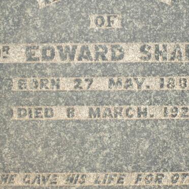 SHARPE Edward 1887-1927