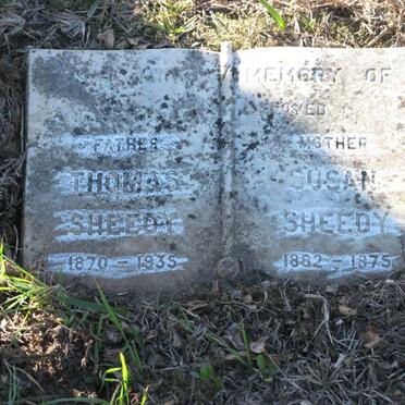 SHEEDY Thomas 1870-1935 &amp; Susan 1882-1975
