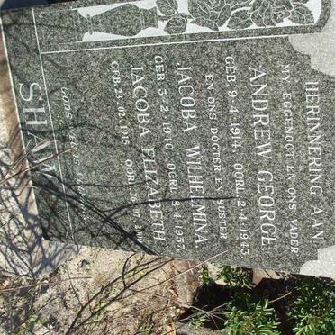 SHAW  Andrew George 1914-1943 &amp; Jacoba Elizabeth 1915-2000 :: SHAW  Jacoba Wilhelmina 1940-1957
