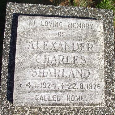 SHARLAND Alexander Charles 1924-1976