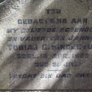 SINGLETON Tobias G. -1953