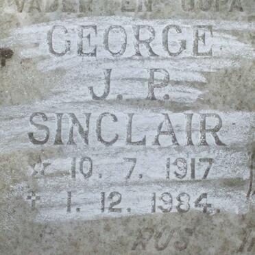SINCLAIR George J.P. 1917-1984