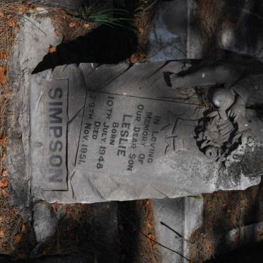 SIMPSON Leslie 1948-1951