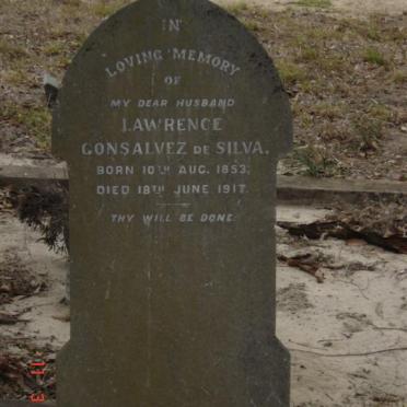 SILVA Lawrence Gonsalvez, de 1853-1917