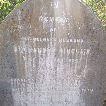 SINCLAIR Alexander -1894