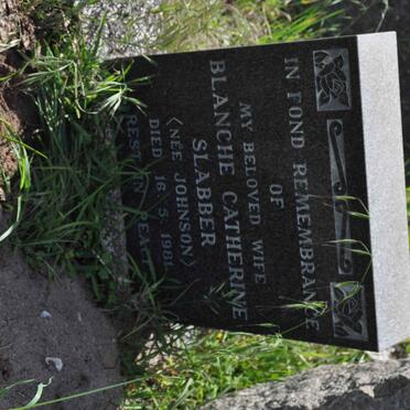 SLABBER Blanche Catherine nee JOHNSON -1981