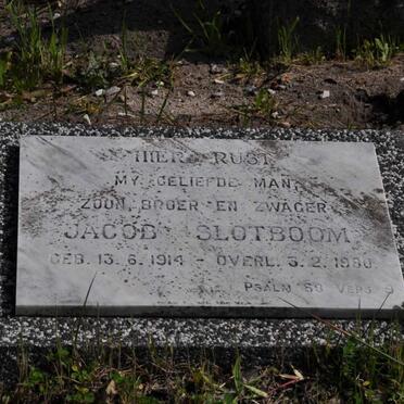 SLOTBOOM Jacob 1914-1980